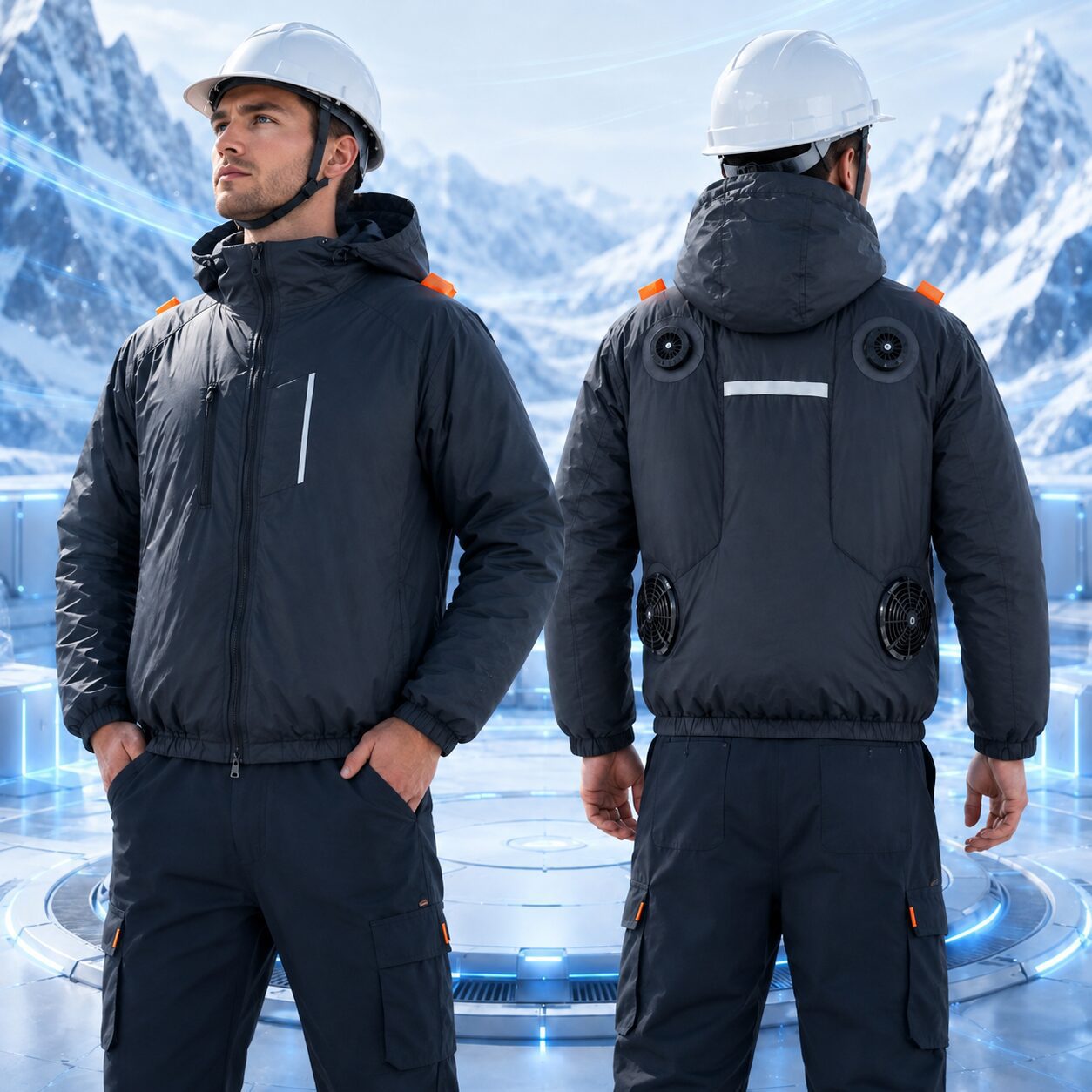 chatgen-1789364172776 Peltier Semiconductor Long Sleeve Air Conditioning Cooling Garment, Convertible Long Sleeve & Vest for High Temperature Operation - Image 1