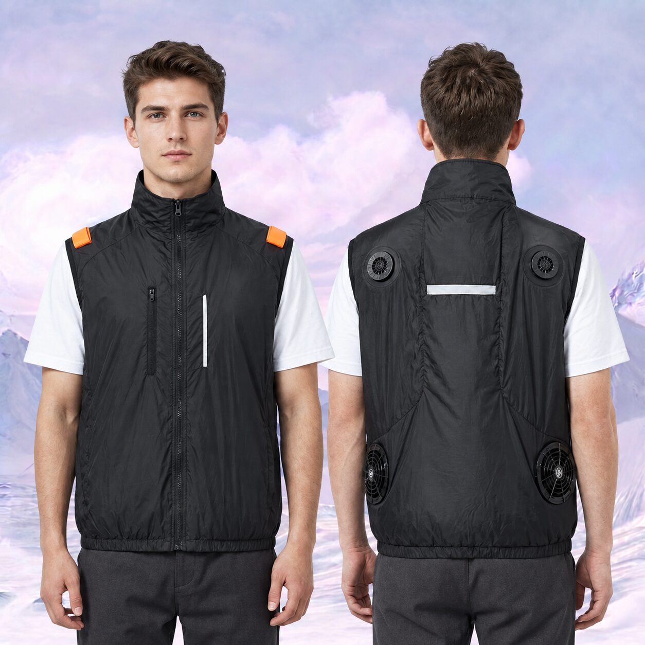 chatgen-1789366032075 Short Sleeve Semiconductor Cooling Vest, TEC Refrigeration Summer Heat Relief Cooling Garment - Image 1