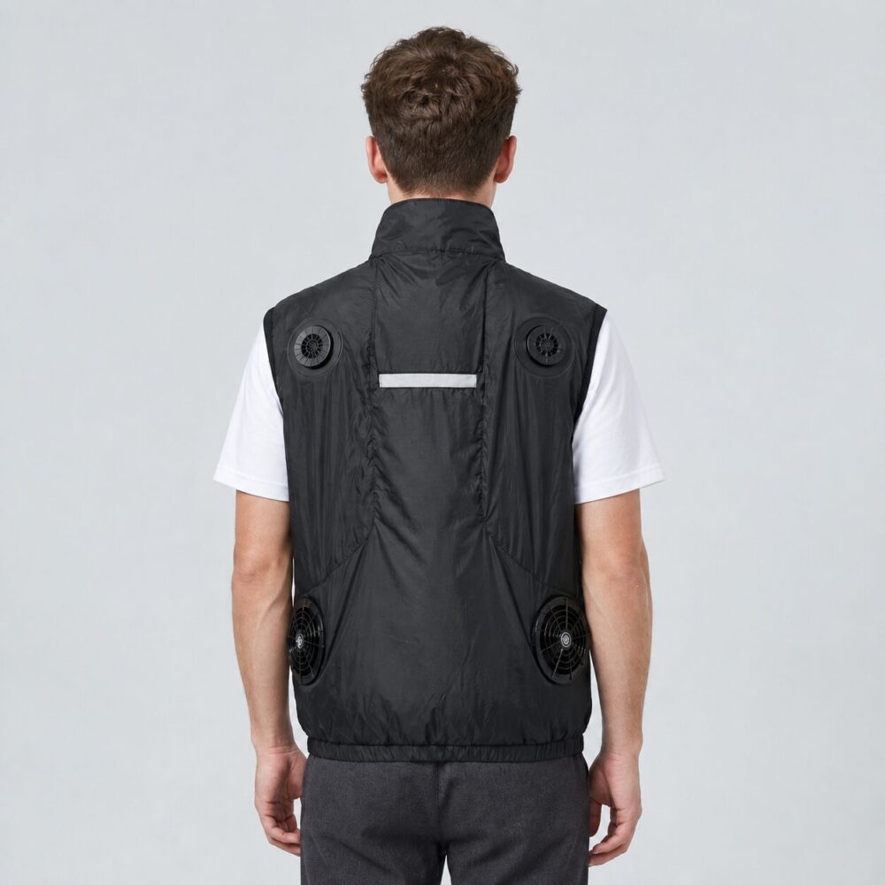 Short Sleeve Semiconductor Cooling Vest, TEC Refrigeration Summer Heat Relief Cooling Garment - Image 3