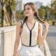 Front Zipper PCM Phase Change Cooling Vest, Adjustable Side Strap Waistcoat for Chest & Back Cooling - Image 4