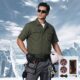 12V Boost Cable Air Conditioned Vest for Men, Summer Cooling Fan Workwear, Single Top