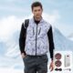 Insulated Coated Cooling Fan Vest Men Women Air Conditioned Work Waistcoat for Workshop
