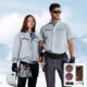 Men's Comfortable Cotton Cooling Fan Work Jacket, Summer Air Conditioned PPE for Electricians & Welders