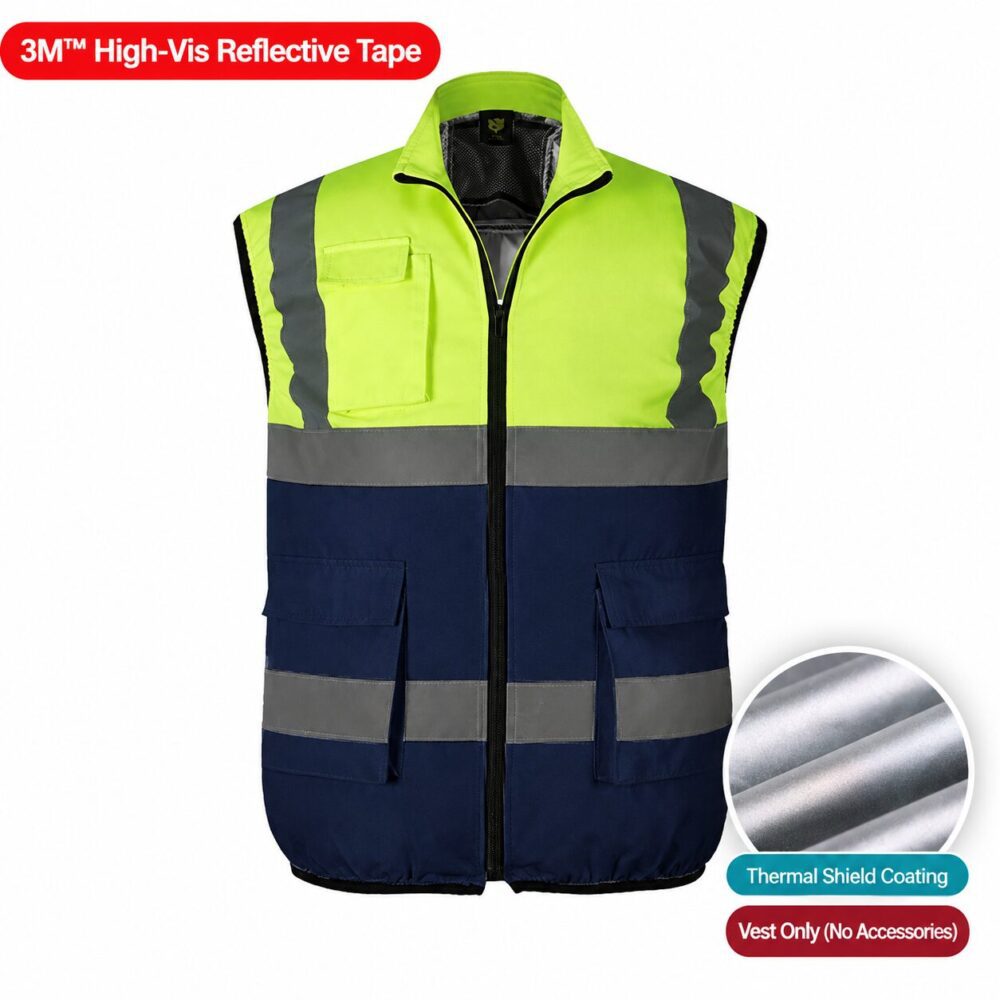 Reflective Cooling Fan Air Conditioned Vest 12V 26V with 16000mAh Battery for Security & Sanitation - Image 16