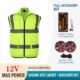 Reflective Cooling Fan Air Conditioned Vest 12V 26V with 16000mAh Battery for Security & Sanitation - Image 11