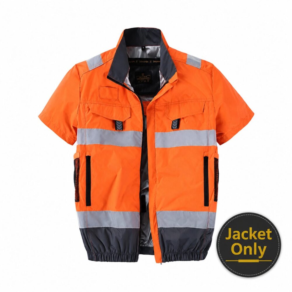 30V High Performance Cooling Fan Vest, Shade & Heat Insulation Coated Air Conditioned Vest with Reflective Strips - Image 4