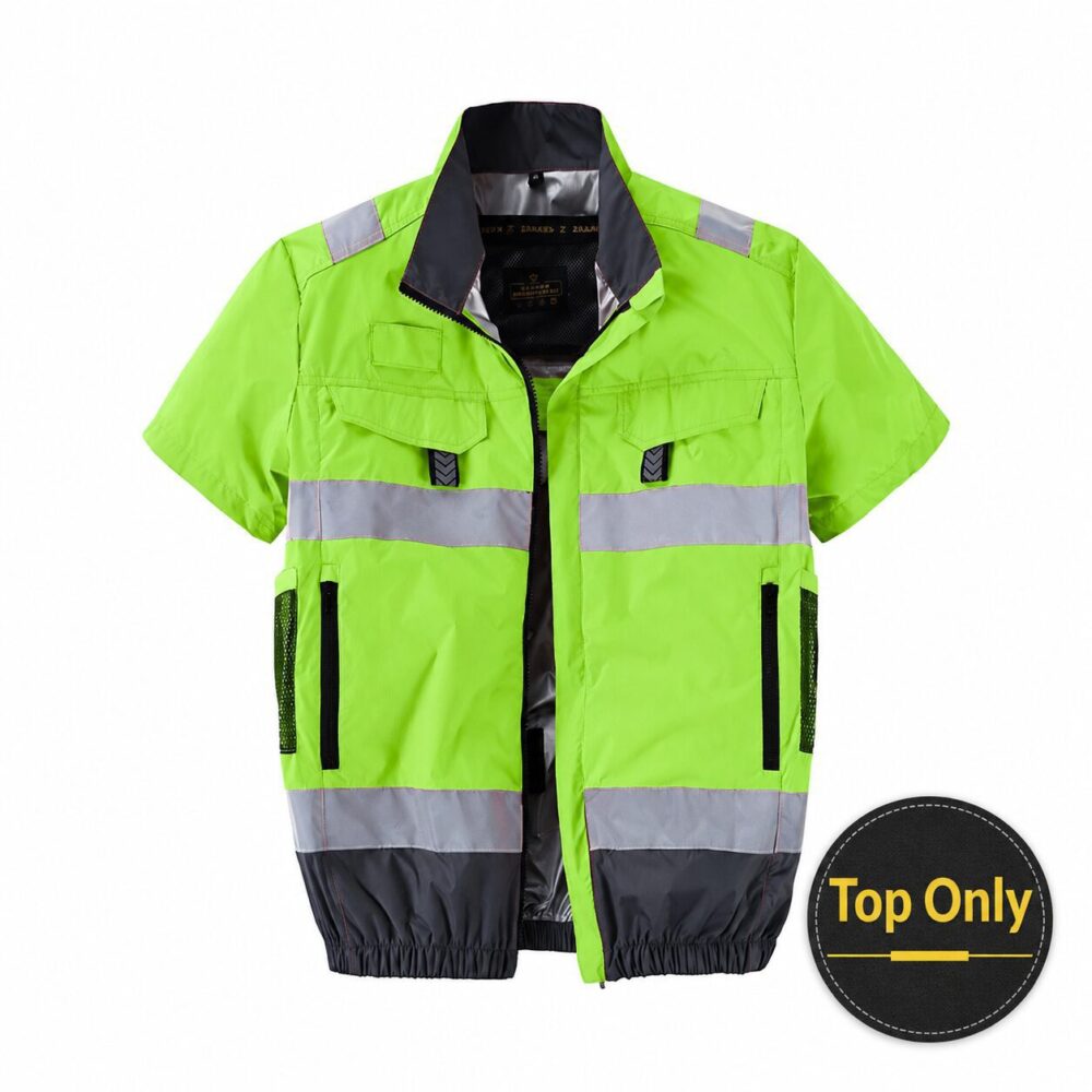 30V High Performance Cooling Fan Vest, Shade & Heat Insulation Coated Air Conditioned Vest with Reflective Strips - Image 6
