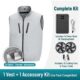 Insulated Coated Cooling Fan Vest Men Women Air Conditioned Work Waistcoat for Workshop - Image 8