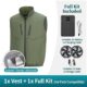 Insulated Coated Cooling Fan Vest Men Women Air Conditioned Work Waistcoat for Workshop - Image 7