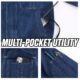 Men's Denim Cooling Fan Work Jacket, Flame & Heat Resistant Welding Safety Workwear with Reflective Strips - Image 2