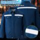 Men's Denim Cooling Fan Work Jacket, Flame & Heat Resistant Welding Safety Workwear with Reflective Strips - Image 8