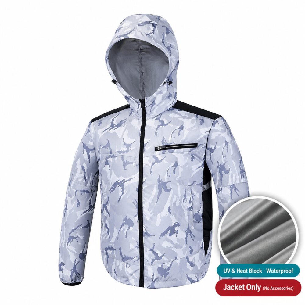 Summer Cooling Fan Jacket Detachable Long Short Sleeves Fashion Air Conditioned Clothes for Fishing Outdoor Work - Image 12