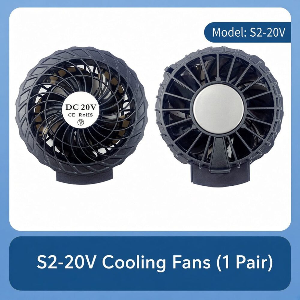 J31-20V Cooling Garment Battery Set | 30000mAh 20V Power Pack & S2-20V Cooling Fan - Image 4