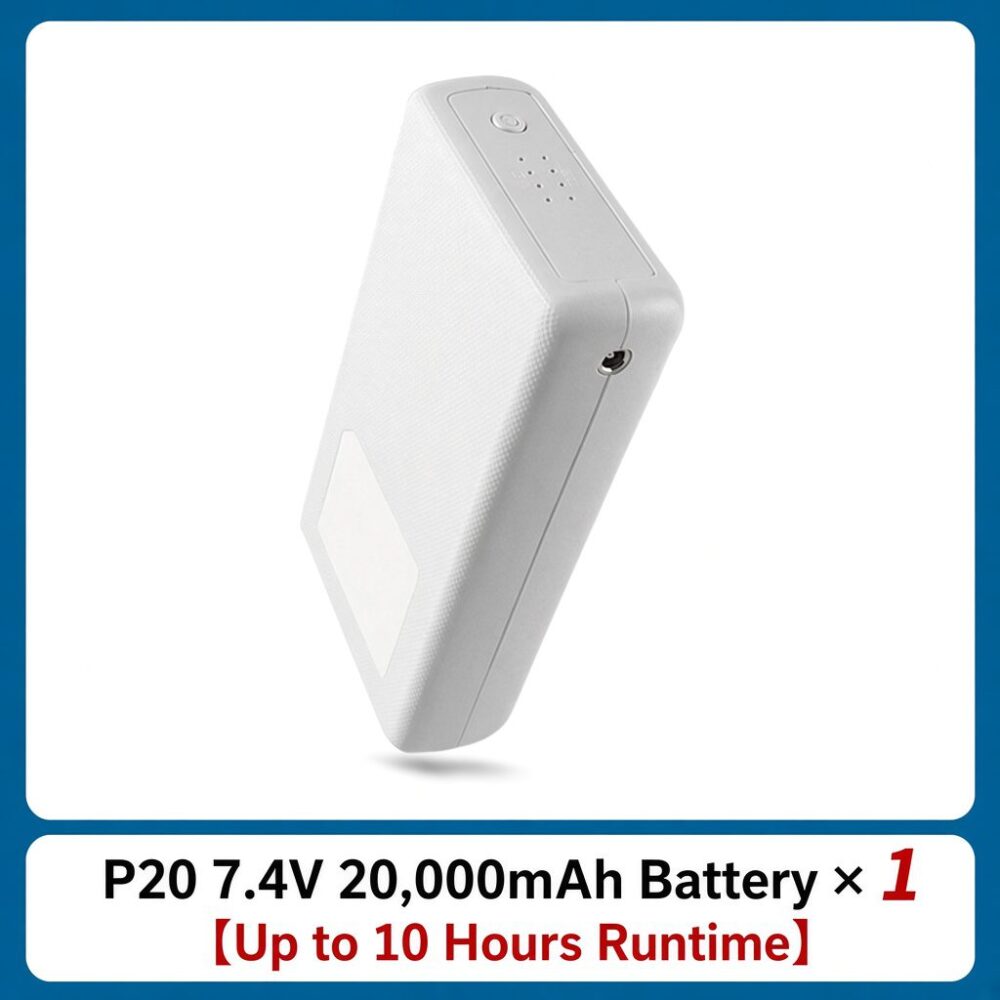 P20 Cooling Workwear Battery Pack | 7.4V 20000mAh 1-to-4 Output 16H Runtime - Image 5
