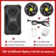 30V 24000mAh Lithium Battery Kit | Powerful Brushless Fan for Cooling Work Garments - Image 5