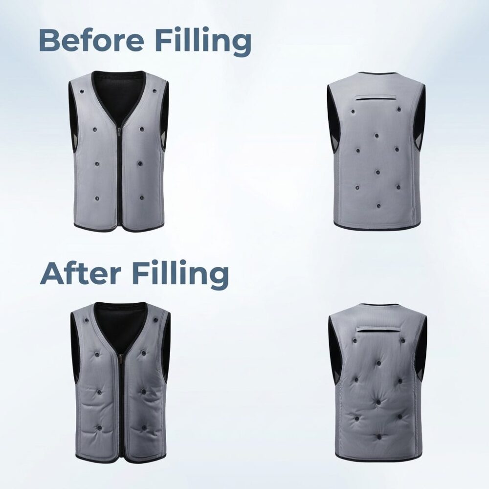 Water Evaporative Physical Cooling Vest, Lightweight Cool Sensation Summer Sports & Commute Air Condition Vest - Image 15