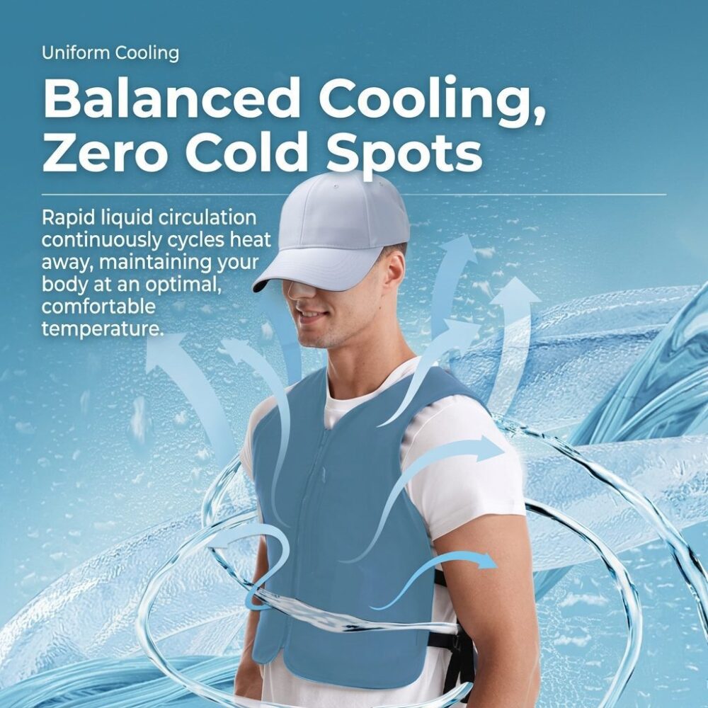 Evaporative Cooling Vest, Hot Selling Cross-Border High Temperature Cooling Waistcoat for Outdoor Work - Image 12