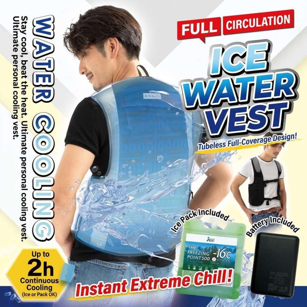 Intelligent Water Cooling Vest, Smart Temperature Control Water Circulation Waistcoat for High Temperature Work - Image 5