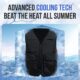 Men's Water Circulation Cooling Vest, Ice Pack Cooling Air Condition Work Vest for Summer Heat Prevention - Image 6