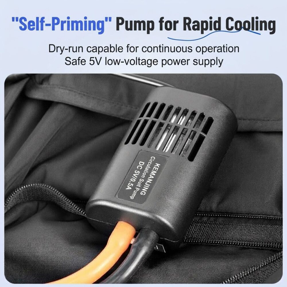 Men's Water Circulation Cooling Vest, Ice Pack Cooling Air Condition Work Vest for Summer Heat Prevention - Image 5