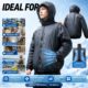 Peltier Semiconductor Long Sleeve Air Conditioning Cooling Garment, Convertible Long Sleeve & Vest for High Temperature Operation - Image 3
