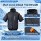 Short Sleeve Semiconductor Cooling Vest, TEC Refrigeration Summer Heat Relief Cooling Garment - Image 13