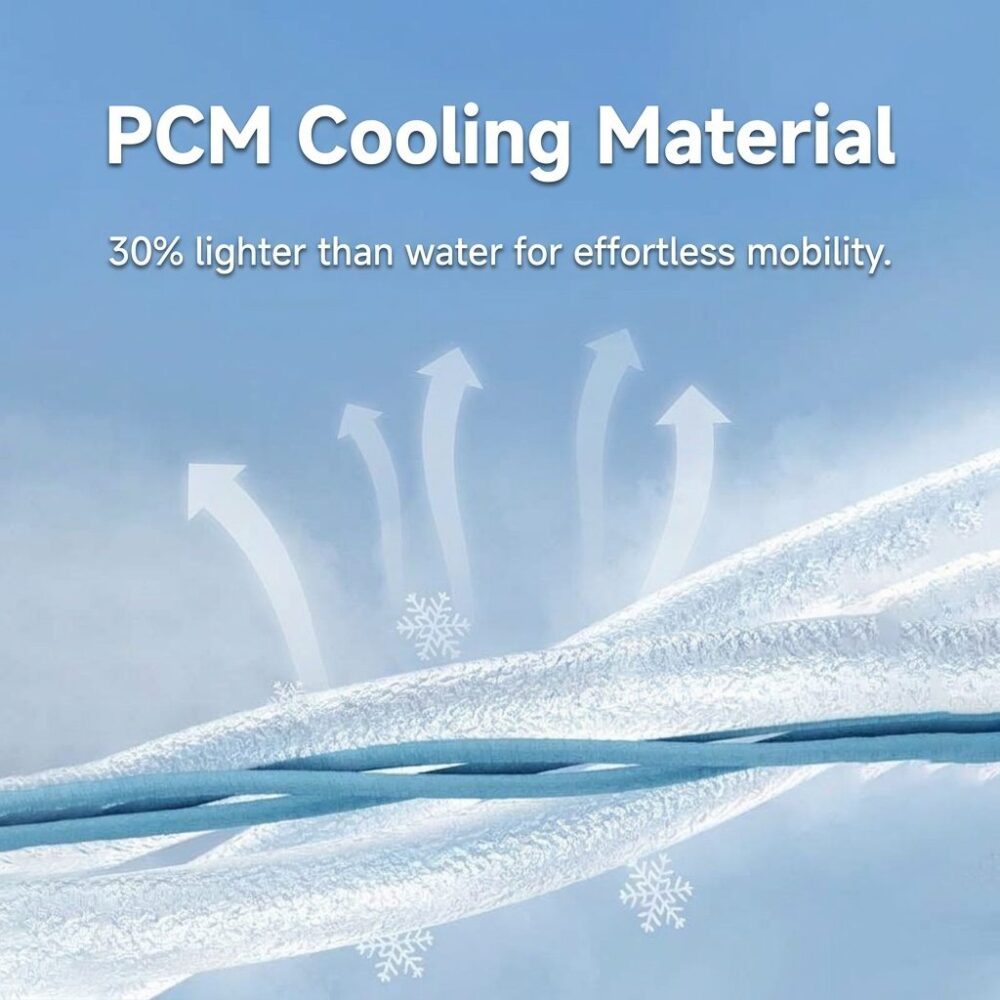PCM Cooling Vest, Cold Sensation Phase Change Waistcoat for Summer Outdoor High Temperature Activities - Image 7