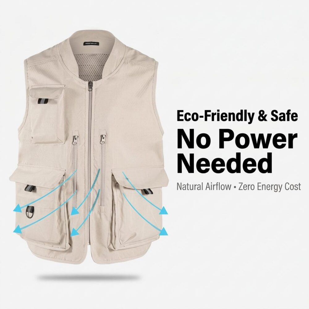 PCM Cooling Photography Garment, Phase Change Heat Relief Clothes for Outdoor Photographers - Image 12